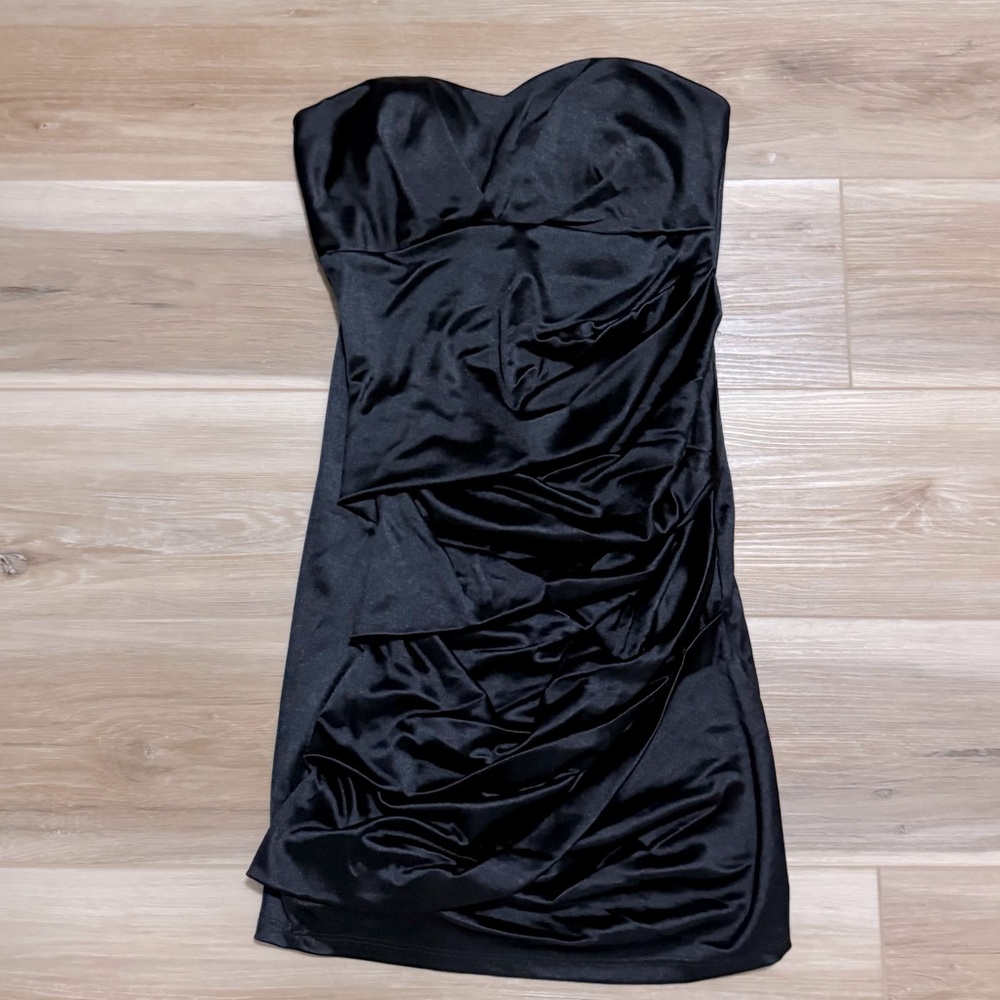 Black dress with sewn in bra pads